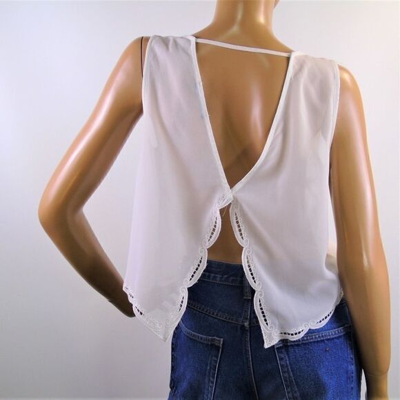 White Open Back Top You Are Not Alone - Picture 2 of 8